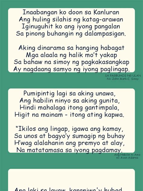 TULA: Kahulugan, Elemento, Uri, at mga Halimbawa ng Tula .